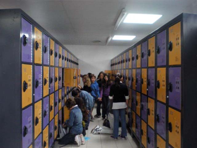 Inspectable school lockers